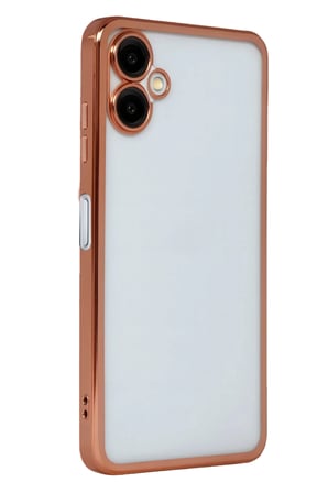 Samsung Galaxy A07 4G Razer Lensli Silikon - Çöl Titanyum