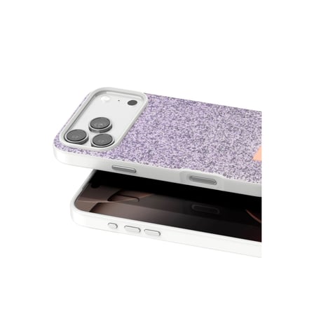 Onegif Apple İphone 17 Pro Max Bright Simli Kapak - Lila