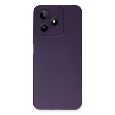 Realme C53 Kılıf Nano içi Kadife Silikon - Mor