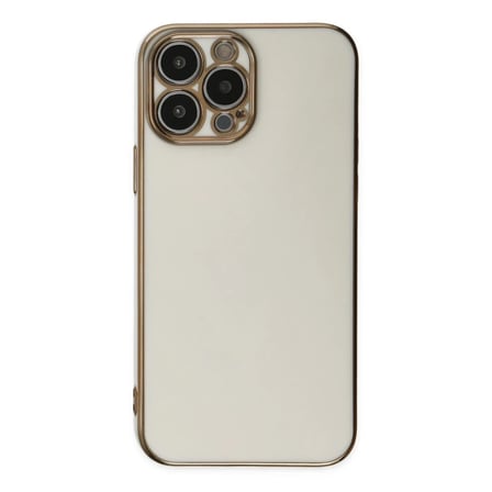 Apple iPhone 14 Pro Max Kılıf Volet Silikon - Beyaz
