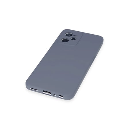 Realme C35 Kılıf Nano içi Kadife Silikon - Gri
