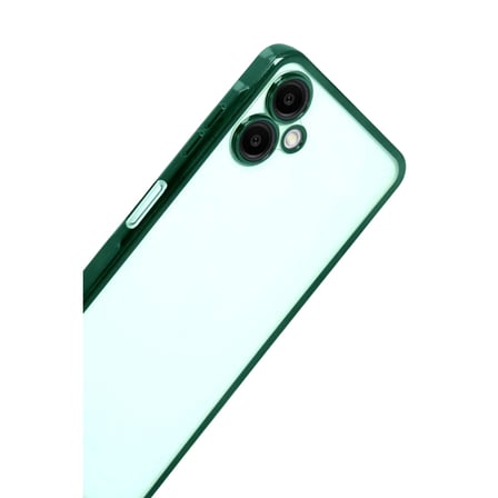 Samsung Galaxy A07 4G Razer Lensli Silikon - Yeşil