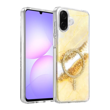 Onegif Samsung Galaxy A07 4g Lotus Simli Magsafe Kapak - Gümüş