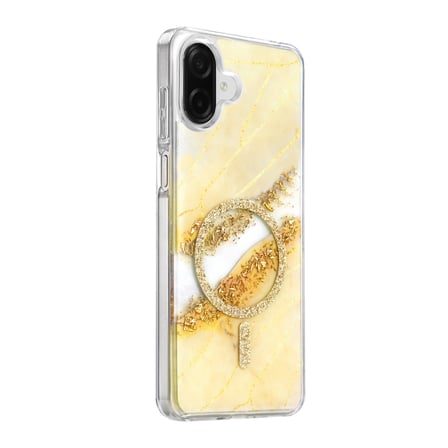 Onegif Samsung Galaxy A07 4g Lotus Simli Magsafe Kapak - Gümüş