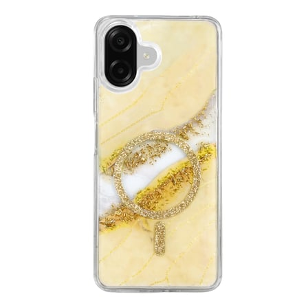 Onegif Samsung Galaxy A07 4g Lotus Simli Magsafe Kapak - Gümüş