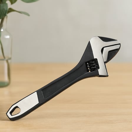 12 inç Metal Kurbağacık Anahtar Siyah - 30'lu Paket