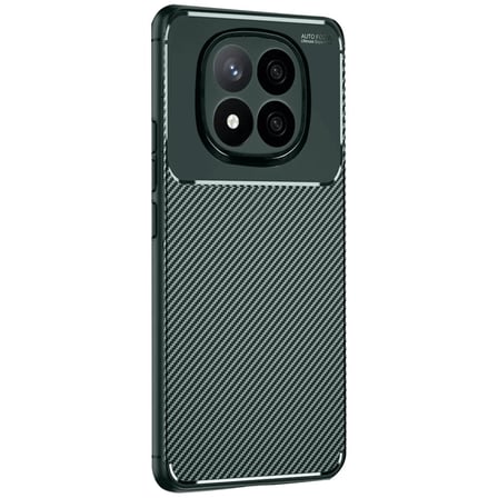 Xiaomi Redmi Note 14 Pro 4G Kılıf Auto Focus Karbon Kapak - Koyu Yeşil
