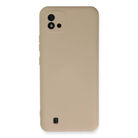 Realme C11 2021 Kılıf Nano içi Kadife Silikon - Pudra