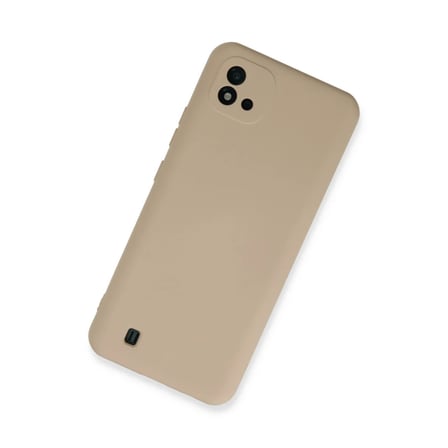 Realme C11 2021 Kılıf Nano içi Kadife Silikon - Pudra