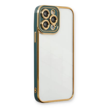 Apple iPhone 14 Pro Kılıf Liva Lens Silikon - Yeşil