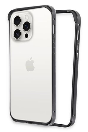 Joko Apple iPhone 15 Pro Max Land Bumper Koruma Kapak - Siyah