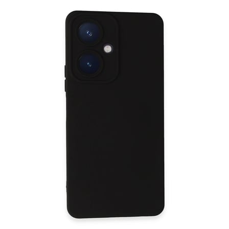 Vivo Y27 Kılıf Nano içi Kadife Silikon - Siyah