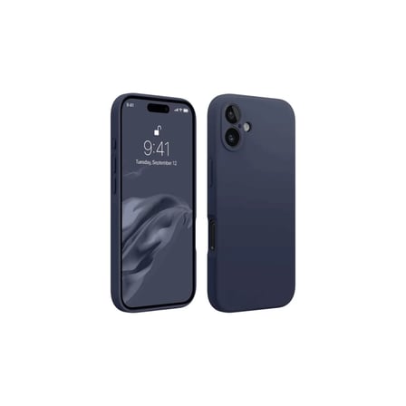 Apple iPhone 16 Kılıf First Silikon - Lacivert
