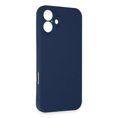 Apple iPhone 16 Kılıf First Silikon - Lacivert