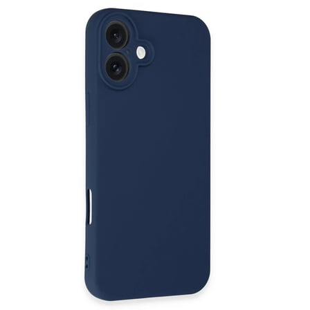 Apple iPhone 16 Kılıf First Silikon - Lacivert