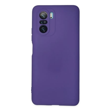 Poco F3 Kılıf Nano içi Kadife Silikon - Mor