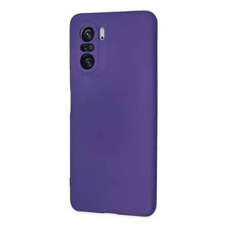 Poco F3 Kılıf Nano içi Kadife Silikon - Mor