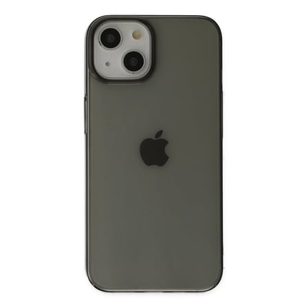 iPhone 14 Plus Kılıf Pc Sert Şeffaf Kapak - Siyah