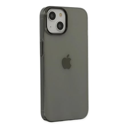 iPhone 14 Plus Kılıf Pc Sert Şeffaf Kapak - Siyah