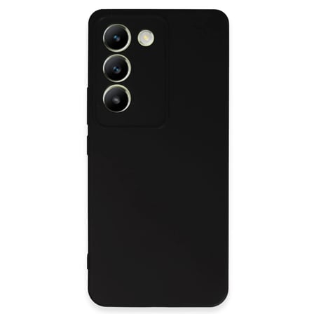 Vivo V30 Lite 4G Kılıf First Silikon - Siyah