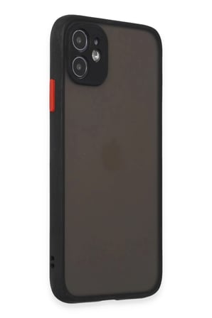 Apple iPhone 11 Kılıf Montreal Silikon Kapak - Siyah