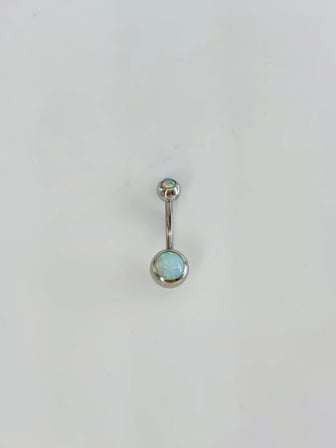 Opal Taşlı Göbek Piercıng - Pg0163