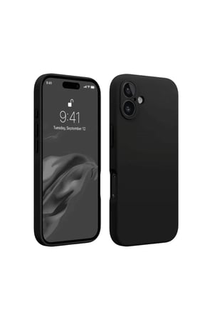 Apple iPhone 16 Plus Kılıf First Silikon - Siyah