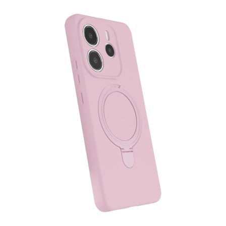 Xiaomi Redmi Note 14 4G Regal Magsafe Standlı Kapak - Açık Pembe