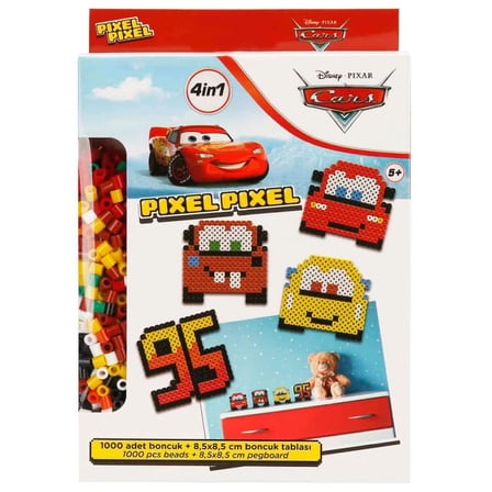 inNessiWorld Cars Pixel Pixel Boncuk Aktivite ve Oyuncak Seti