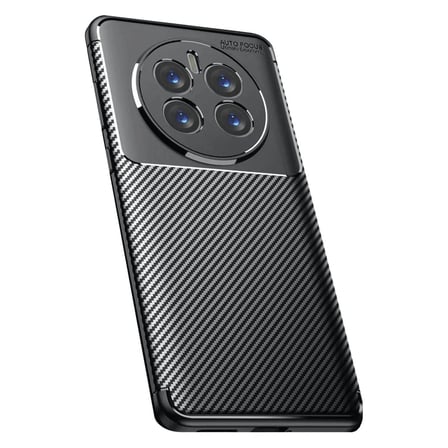 Realme 12 Pro Plus Kılıf Auto Focus Karbon Kapak - Siyah