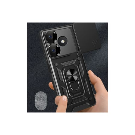 Xiaomi Redmi 13 4G Kılıf Pars Lens Yüzüklü Silikon - Gold