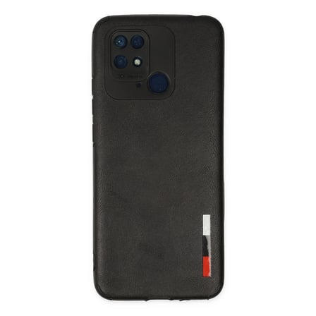 Redmi 10C Kılıf Loop Deri Silikon - Siyah