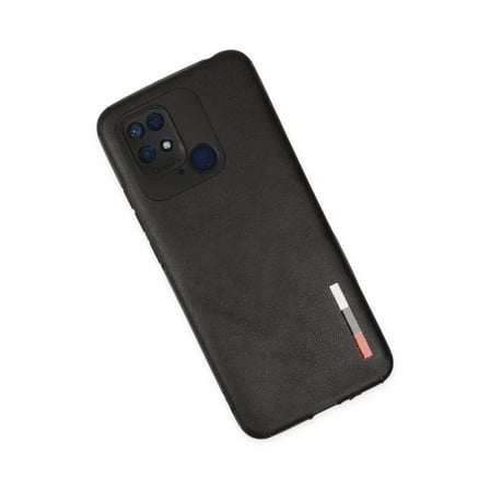 Redmi 10C Kılıf Loop Deri Silikon - Siyah