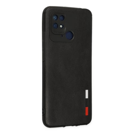 Redmi 10C Kılıf Loop Deri Silikon - Siyah
