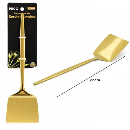 Altın Renk Metal Servis Spatula