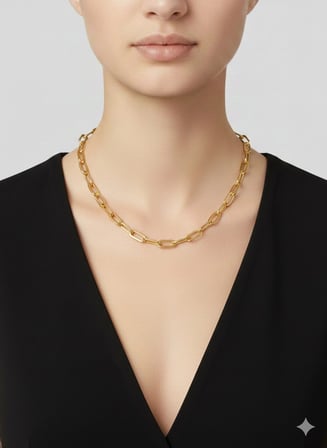 Kaplama Zincir Pirinç   Cm Kolye Zincir 60 Cm - Kl0247