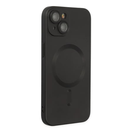 Apple iPhone 14 Plus Kılıf Moshi Lens Magneticsafe Silikon - Siyah