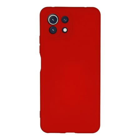 Mİ 11 Lite Kılıf Nano içi Kadife Silikon - Kırmızı