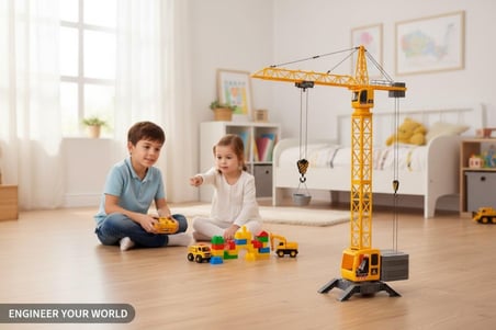 SH5001 2.4G 1:12 Uzk.kum.kule Vinç 9KN Işk Ses