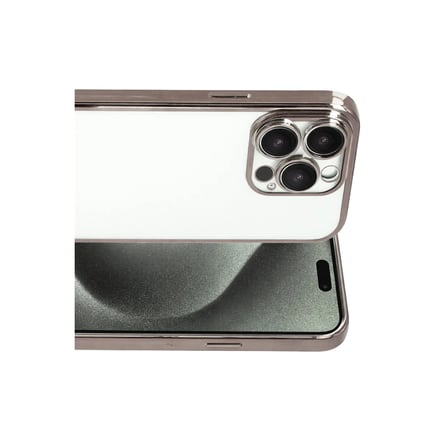 iPhone 15 Pro Max Razer Lensli Silikon - Titan Gri