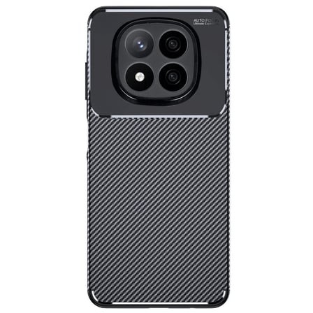 Redmi Note 14 Pro Plus Kılıf Auto Focus Karbon Kapak - Siyah