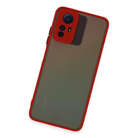 Redmi Note 12S Kılıf Montreal Silikon Kapak - Kırmızı