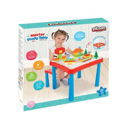 03 477 Master Çalışma Masası Kırmızı Mavi