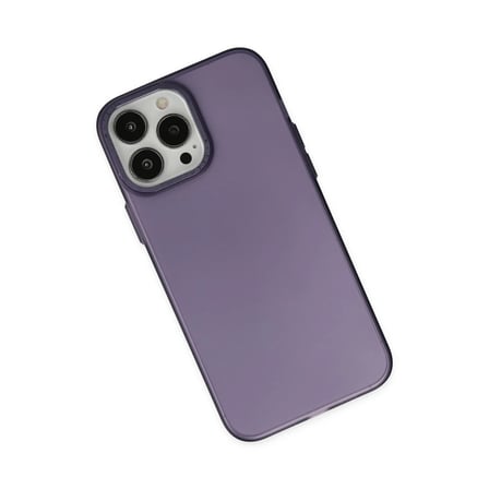 Apple iPhone 14 Pro Max Kılıf Modos Metal Kapak - Mor
