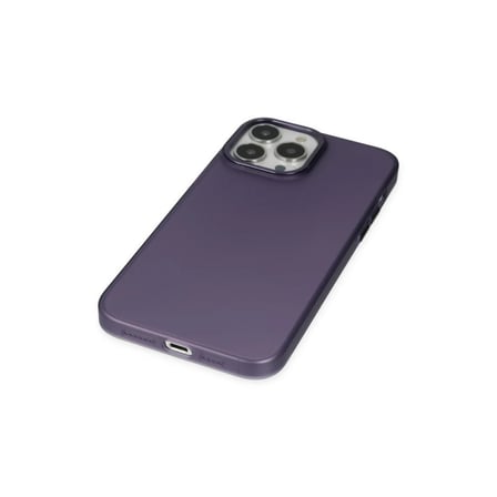 Apple iPhone 14 Pro Max Kılıf Modos Metal Kapak - Mor