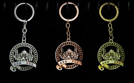Metal Ayasofya Anahtarlık Alk