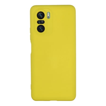 Poco F3 Kılıf Nano içi Kadife Silikon - Sarı