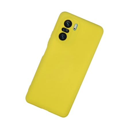 Poco F3 Kılıf Nano içi Kadife Silikon - Sarı