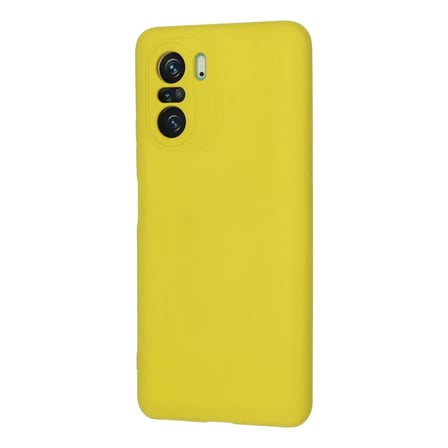 Poco F3 Kılıf Nano içi Kadife Silikon - Sarı