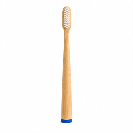 Ahşap - Bambu Mavi Sap - Ayaklı Diş Fırçası